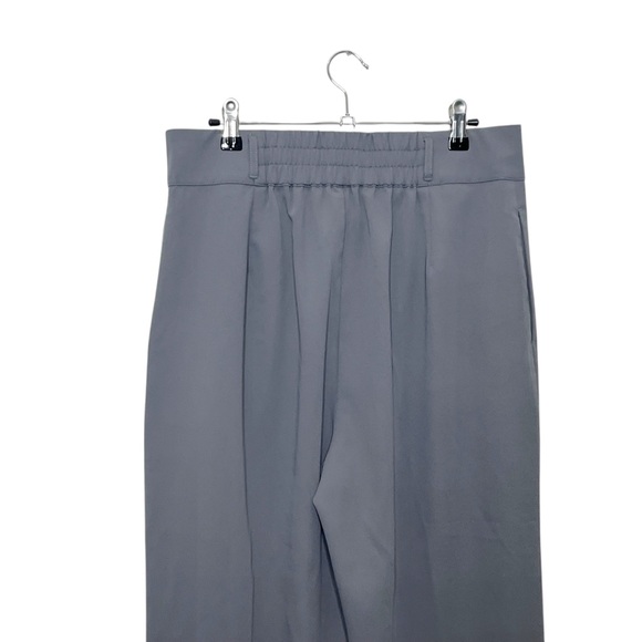 Halara Wide Leg Trousers Women’s Large Petite Gray Work Stretch High Rise - Picture 6 of 10